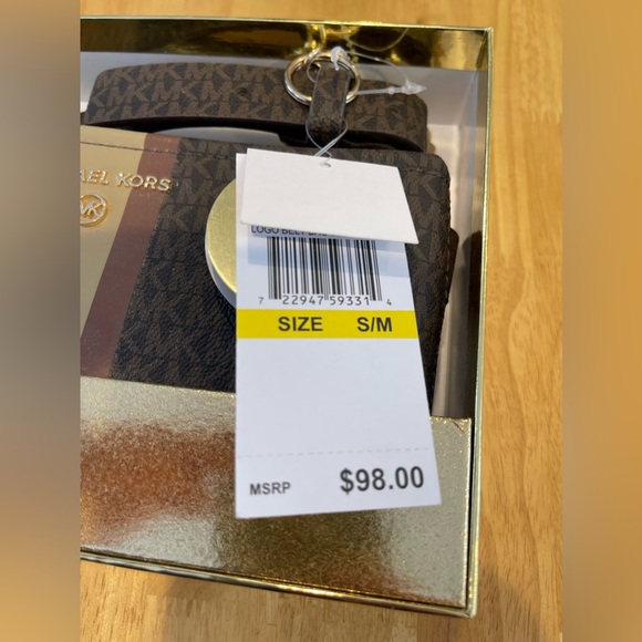 NWT Michael Kors Gift Box MK Signature Belt Wallet Waist Bag Size S/M - Picture 10 of 11